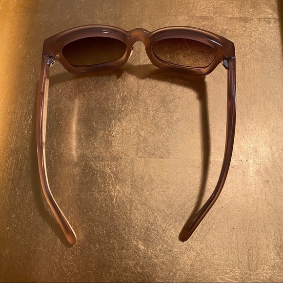Linda Farrow dusty rise mink pink sunglasses main image 6